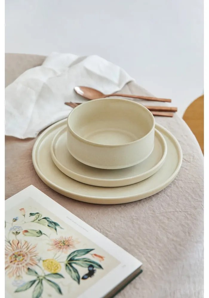 Set de 12 vase din gresie crem Bonami Selection Malia