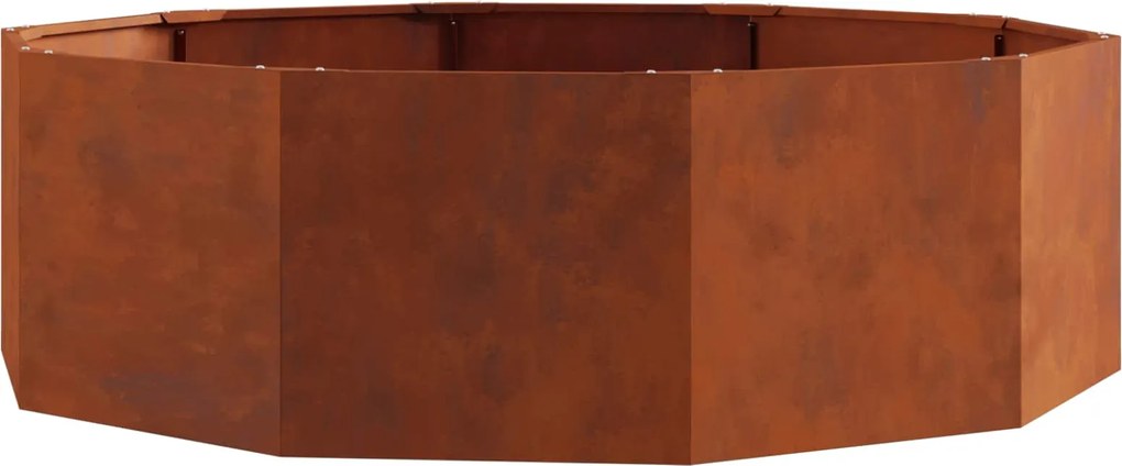 vidaXL Jardinieră Ruginit 120 x 120 x 35 cm