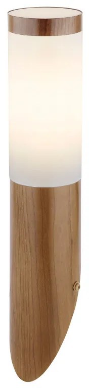 Aplica de exterior optic lemn, din oțel inoxidabil, 1 bec, dulie E27, 3157W, Globo
