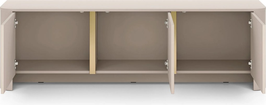 Dulap TV Sorrenti 168 cm - cashmere / auriu
