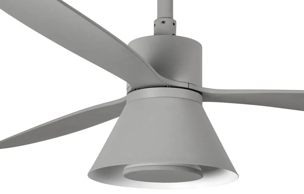 Lustra cu Ventilator si telecomanda AMELIA L CONE LED gri