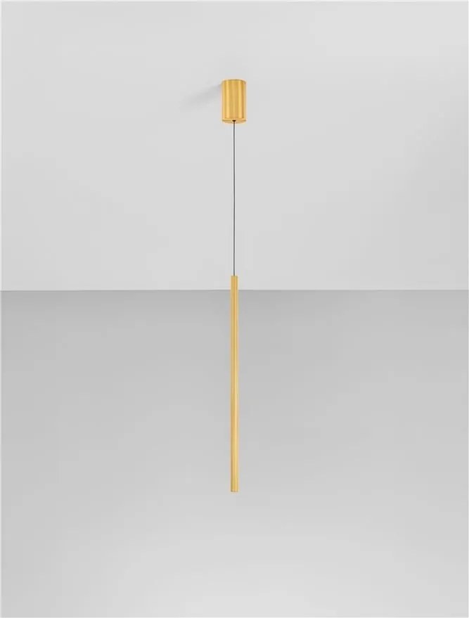 Pendul, Lustra liniara LED CCT BRILLIA auriu