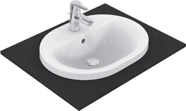 Lavoar Ideal Standard Connect Oval 48x40cm, montare in blat