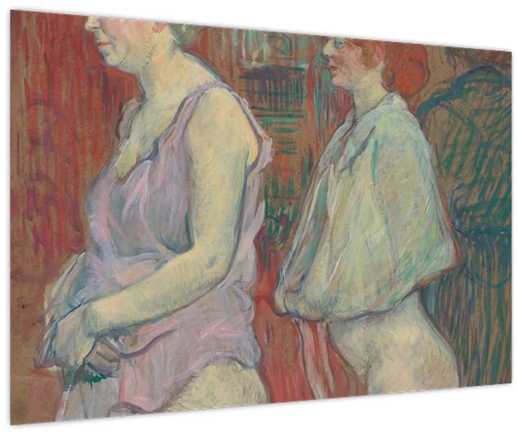 Tablou - Henri de Toulouse-Lautrec, Rue des Moulins, reproducere (90x60 cm)