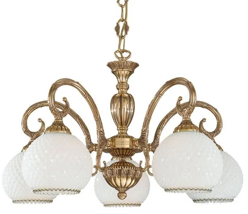 Candelabru din alama cu 5 brate design italian 8500