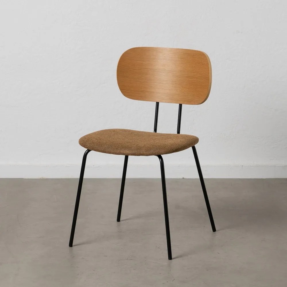 Scaune de dining maro/în culoare naturală 4 buc. Cleo – Ixia