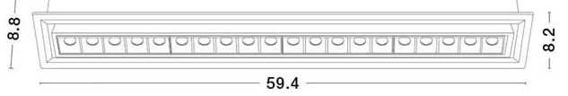 Spot LED incastrabil tavan fals / plafon CANTIA 30W