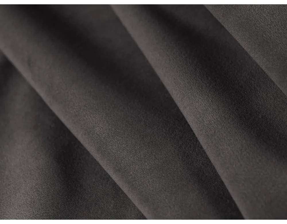 Canapea gri închis cu tapițerie din catifea 188 cm Bellis – Micadoni Home