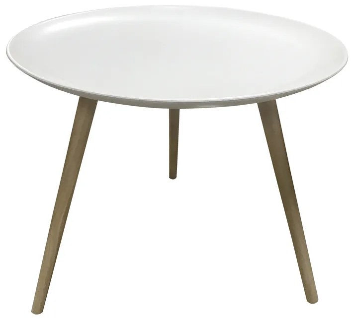 Reducere Masuta de cafea ISLAND Ø 54 cm, alb II. calitate