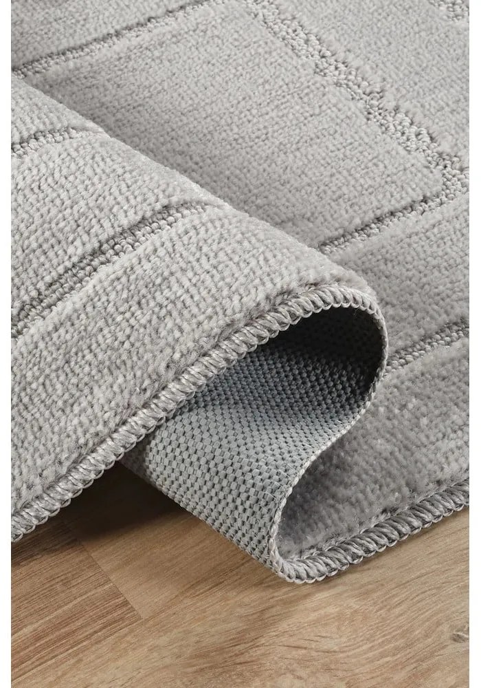 Covorașe de baie gri-deschis 2 buc. 50x80 cm Cerceve – Foutastic