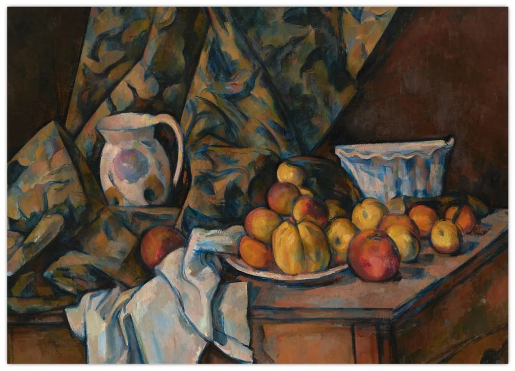 Tablou - Paul Cézanne, Still Life with Apples and Peaches, reproducere (70x50 cm)
