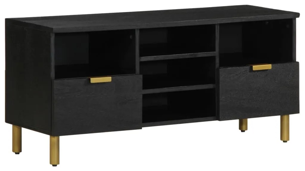 4017666 vidaXL Dulap TV, negru, 100x33x46 cm, lemn prelucrat