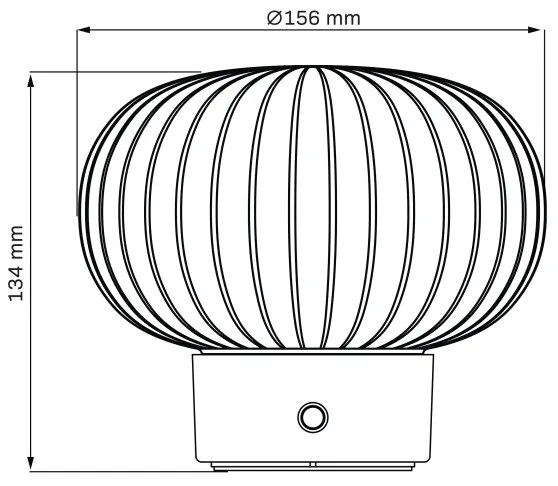 Lampă LED tactilă dimabilă de masă LATTE LED/1,8W/5V USB 2000 mAh crom/alb