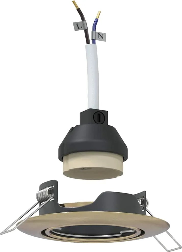 vidaXL Spot 12 pcs Alamă 9 x 9 x 2.5 cm Metal