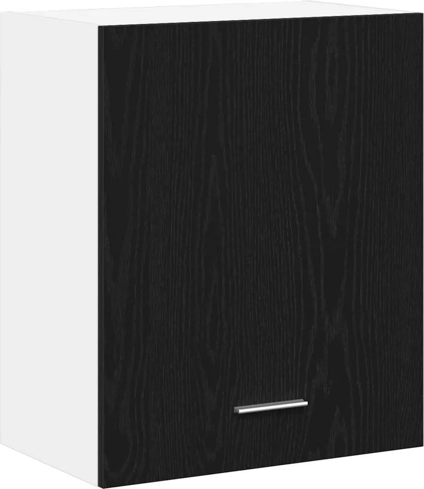 vidaXL Dulap suspendat cu raft Lyon 2 pcs Stejar Negru 50 x 31 x 60 cm