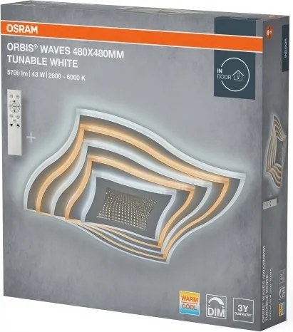 Osram - plafonieră LED dimabilă ORBIS WAVES LED/43W/230V 2600-6000K +DO