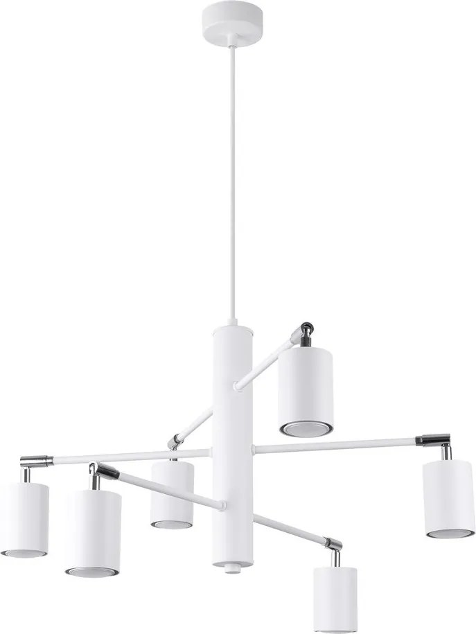 Lustră albă din metal Virta – Sollux