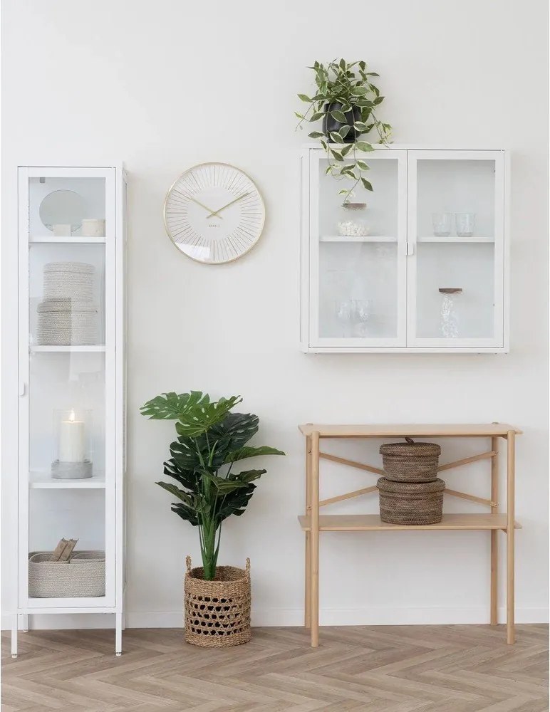 Vitrină albă din metal 40x180 cm Brisbane – House Nordic