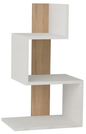 Noptieră ROSIE 72x42 cm alb/stejar