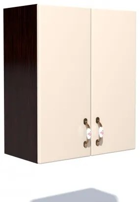 Corp superior 60. cu 2 usi Zebra MDF vanilie simplu