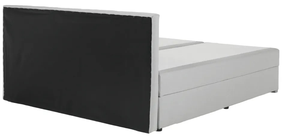 Pat matrimonial Boxspring 180 cm Ferrati (gri maro). 1016099