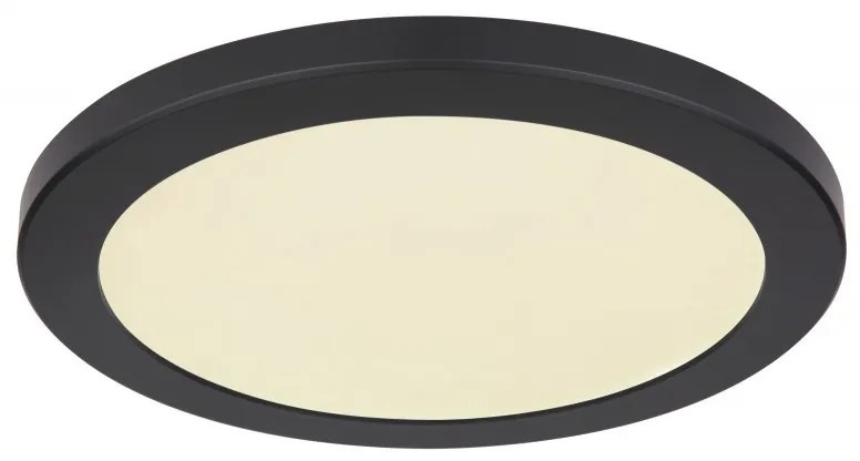 Plafoniera LED design modern, diametru 29,8cm, LASSE negru 12379-24B GL