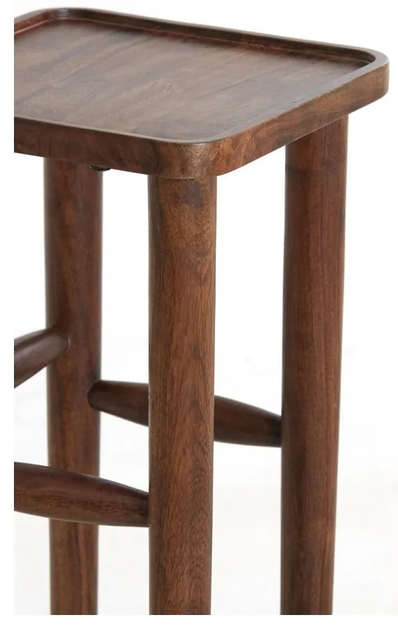 Măsuță auxiliară din lemn masiv de acacia 42x42 cm Qiano – Light &amp; Living