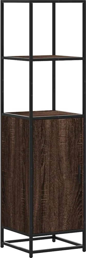 vidaXL Dulapuru stejar maro 35,5x35x139 cm lemn și metal prelucrat