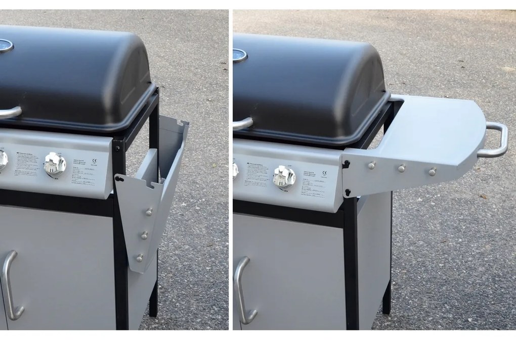 Grătar mobil pe gaz Cattara Master Cheef, 133 x 98x 51 cm