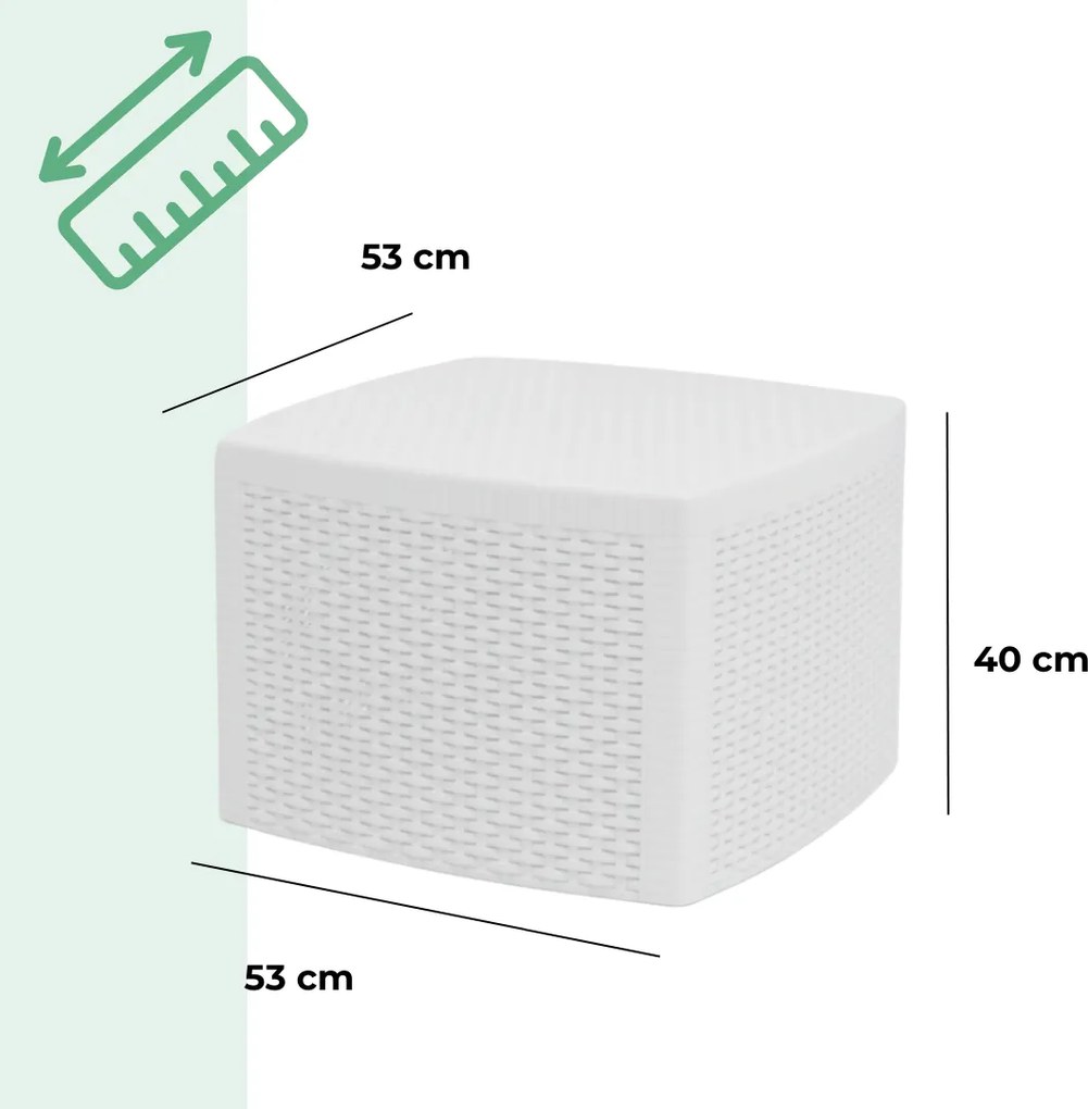 I.P.A.E-Progarden Set de grădină TREE, 3 piese, albă