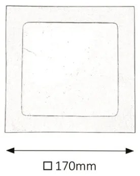 Rabalux 5591 - Lampă încastrată baie LED LOIS LED/12W/230V IP44 3000K