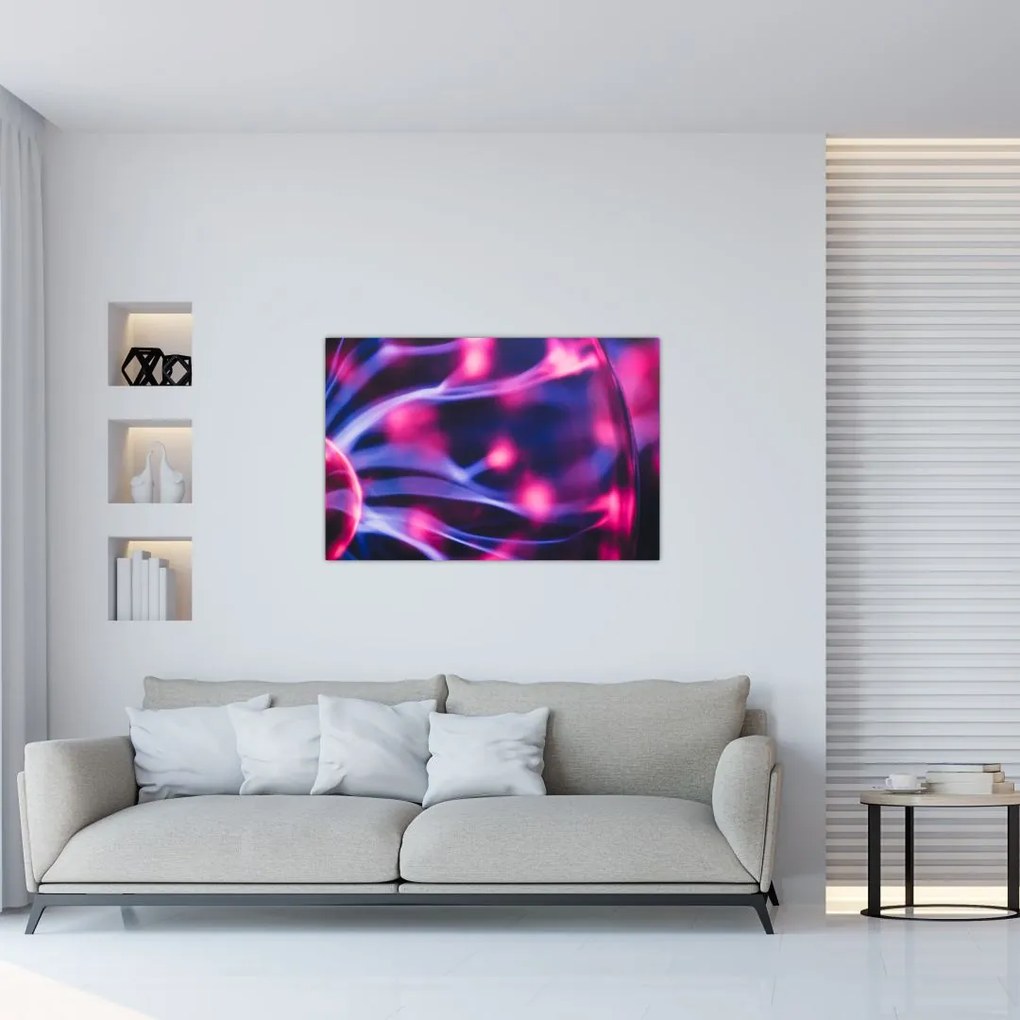 Tablou abstract mov (90x60 cm)