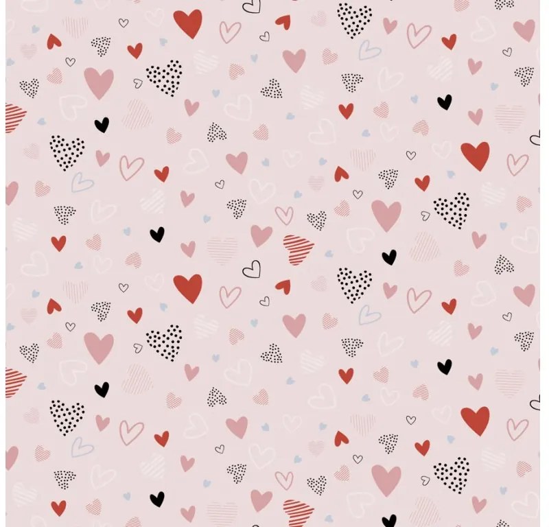 Set Lenjerie de pat din microfibra pentru patut cu CearsaF LOVITA, roz