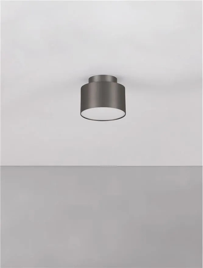 Spot LED aplicat diametru 11cm OZEN nickel negru, NVL-9695171