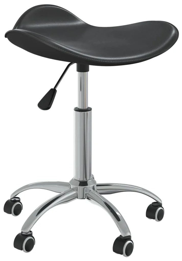 vidaXL Scaun de birou, negru, piele ecologică