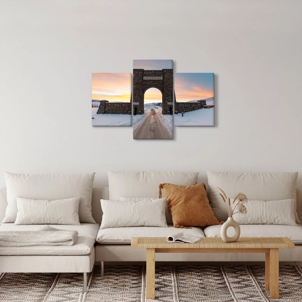 Tablou cu poarta, Yellowstone (90x60 cm)