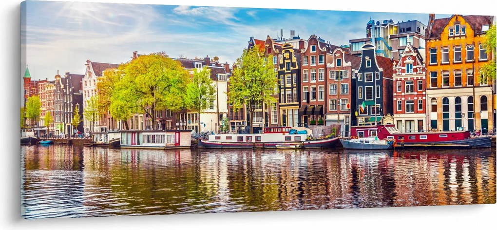 Tablou - Case dansatoare, Amsterdam (120x50 cm)