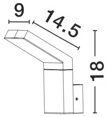 Aplica perete LED de exterior IP54 PARK NVL-711024