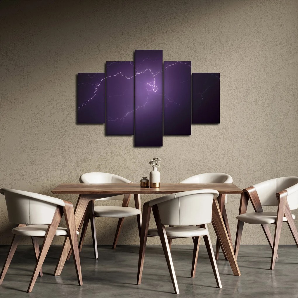 Tabloul cu fulger pe cer (150x105 cm)