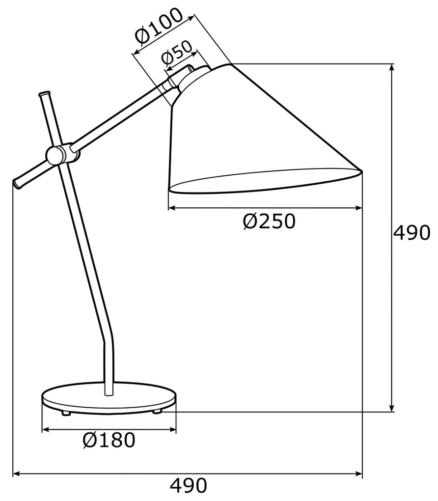 Veioza / Lampa de masa reglabila design modern CLAVA