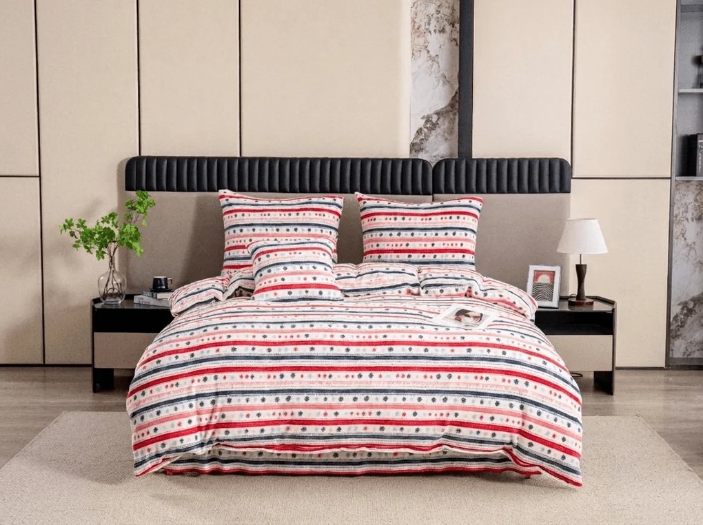 Lenjerie cocolino SNOWLINE colorata Dimensiune lenjerie de pat: 2 buc 70 x 90 cm | 200 x 220 cm