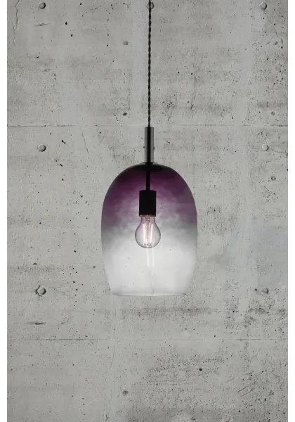 Nordlux UMA – pendul pe cablu, 1xE27/40W/230V, Ø 23 cm, negru/fumuriu