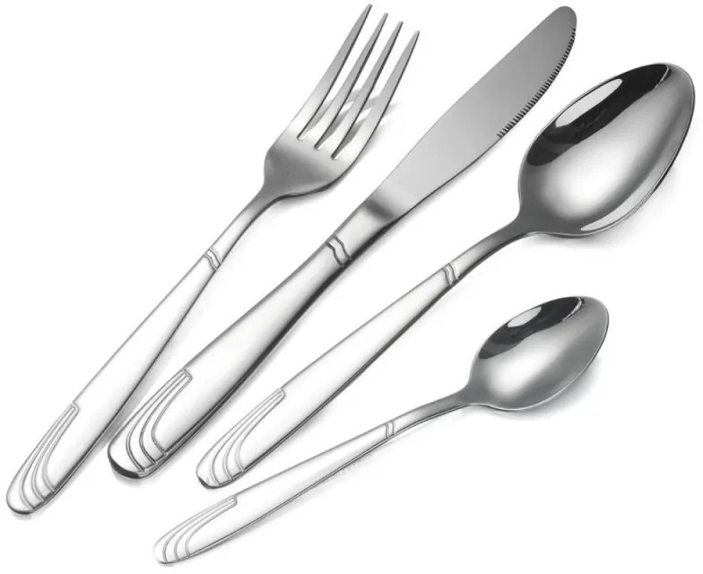 Set tacamuri Bohmann BH-BP A84-SM, 84 buc., Cutie din lemn, Inox