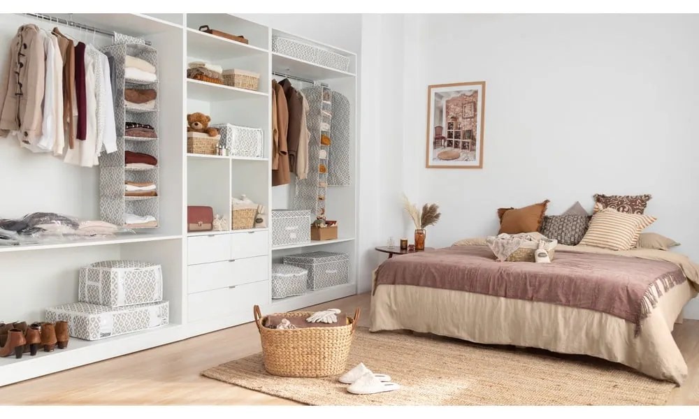 Coș depozitare din papură Compactor Rush, 38,5 x 28,5 cm