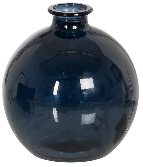 Vază albastru-închis lucrată manual (înălțime 18 cm) – Ixia