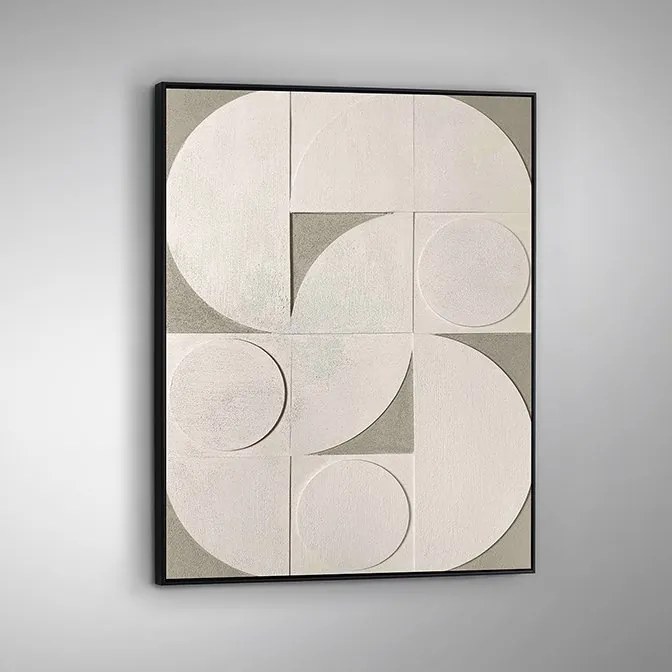 Tablou / Basorelief decoratiune perete Geomia 90x120cm