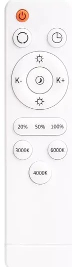 Plafonieră LED dimabilă ATLAS LED/72W/230V 3000-6500K + telecomandă