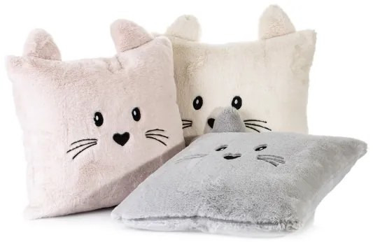 Set 2 perne decorative cu huse detasabile pentru copii Ciro Roz, 45 x 45 cm