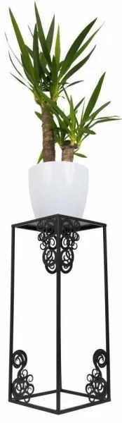 Suport pentru flori 60x24 cm, negru