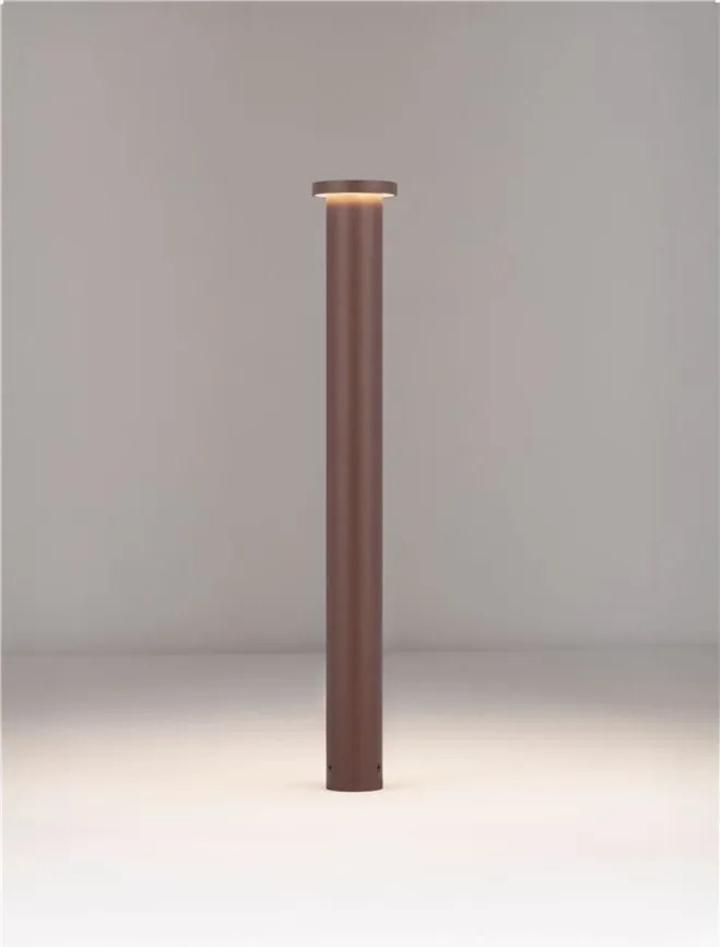 Stalp de exterior LED 3000K, IP65 BAST H-65cm corten